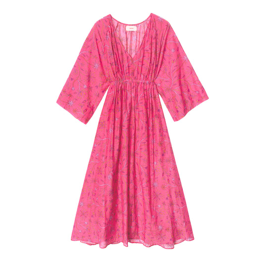 Angela Dress in Fuschia Melon