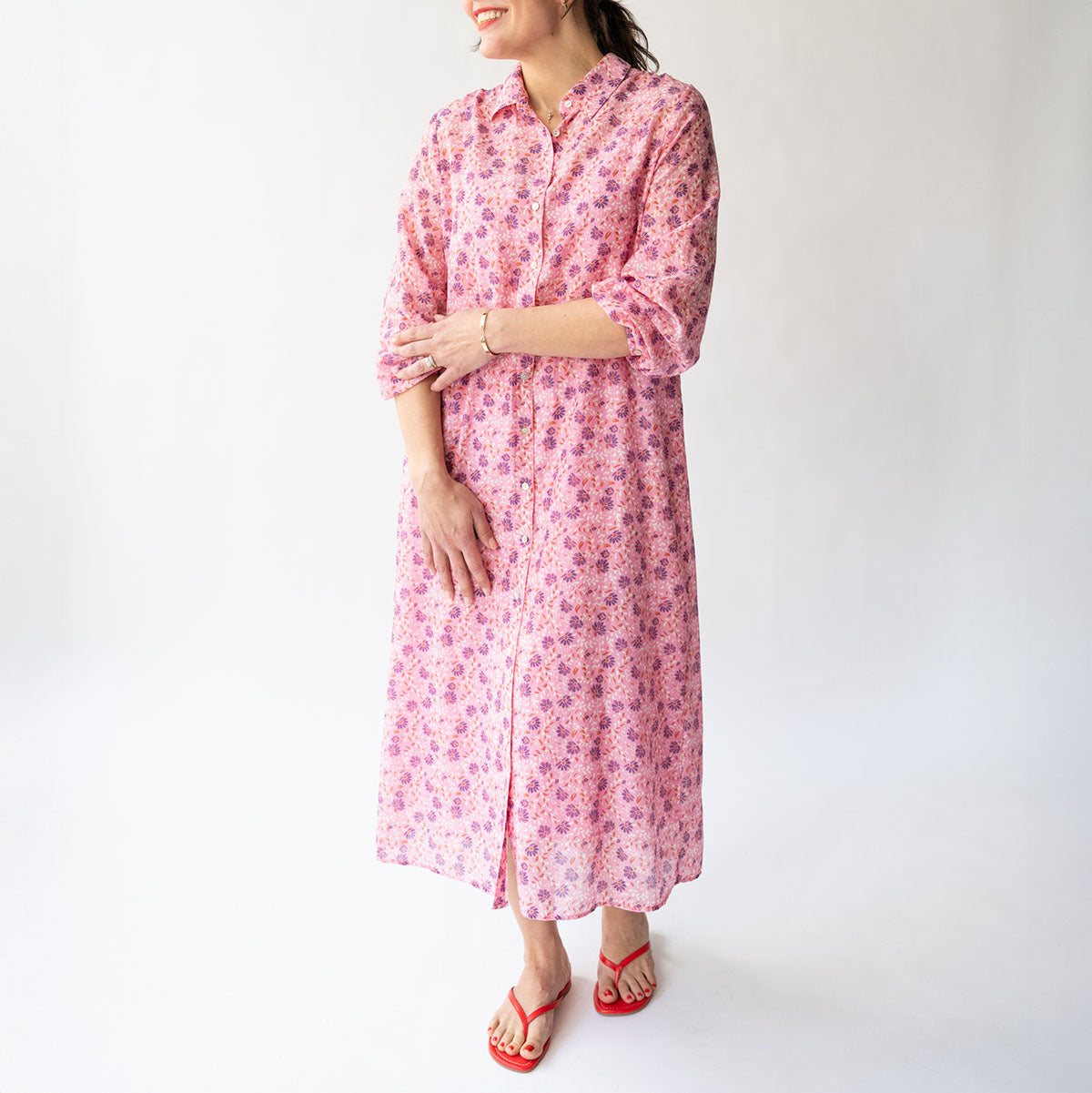 Lessa Dress in Violet Petals