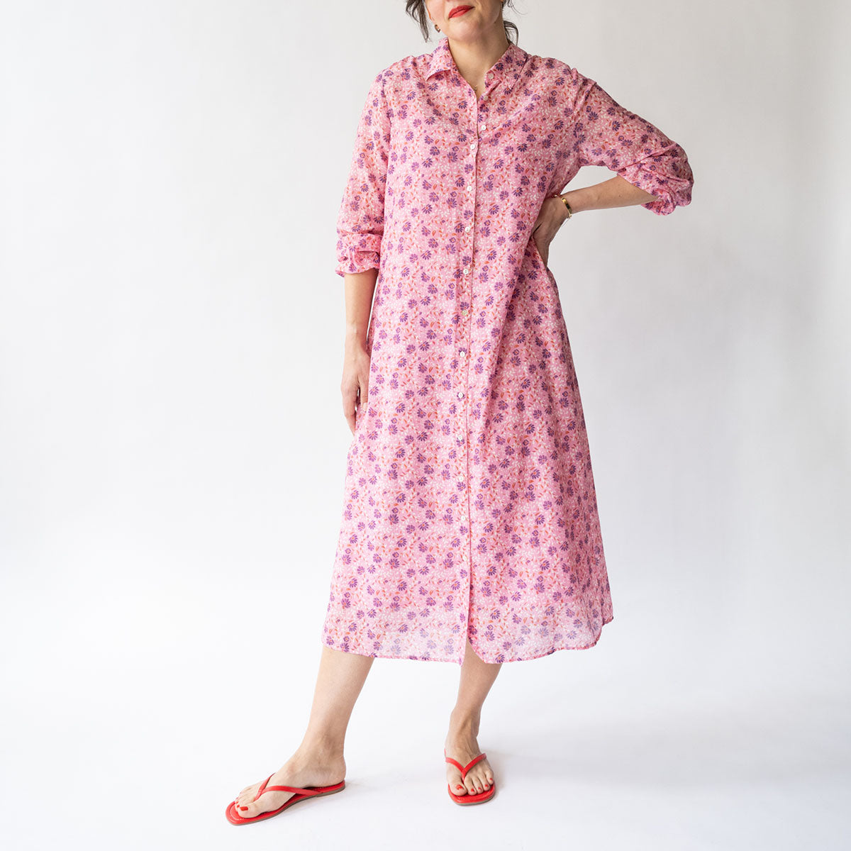 Lessa Dress in Violet Petals