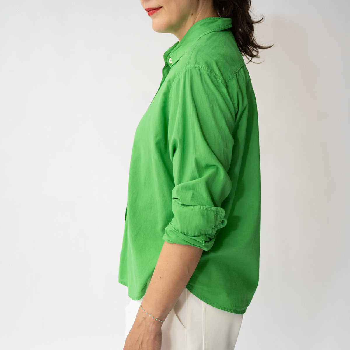 Bowie Shirt in Green Leaf