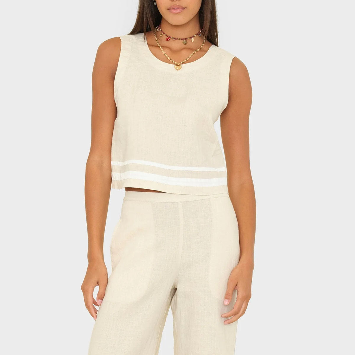 Leni Top in Winds Linen