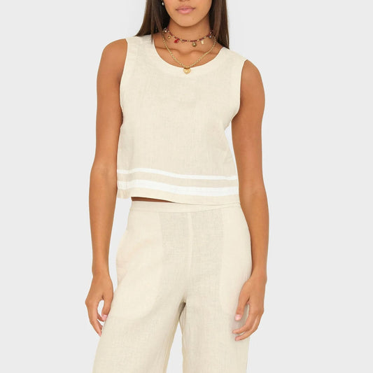 Leni Top in Winds Linen