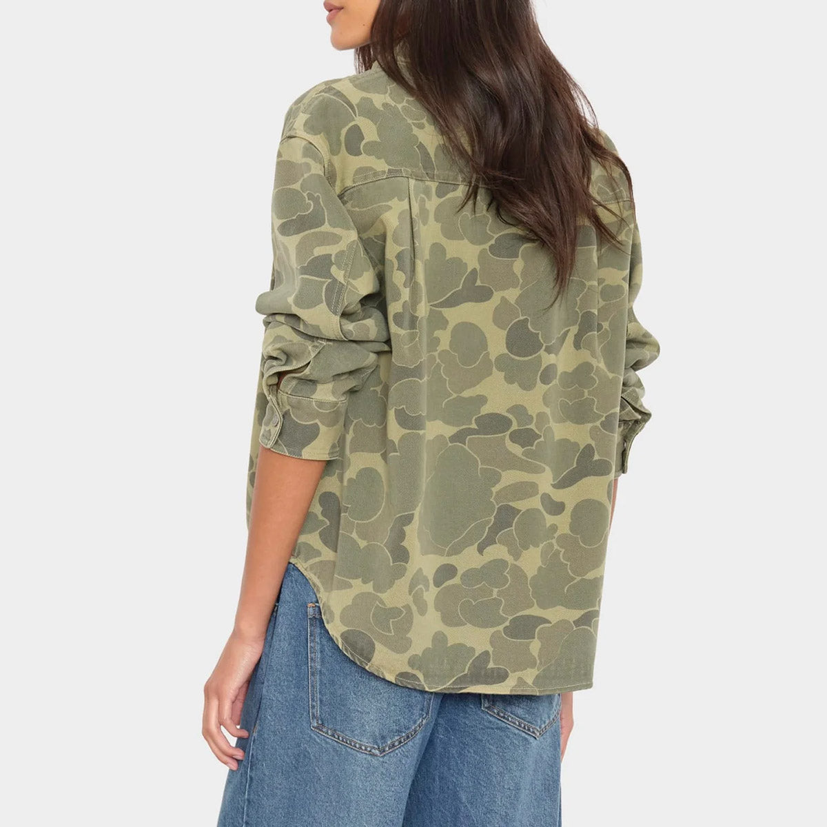 Gia Shirt in Camo Green