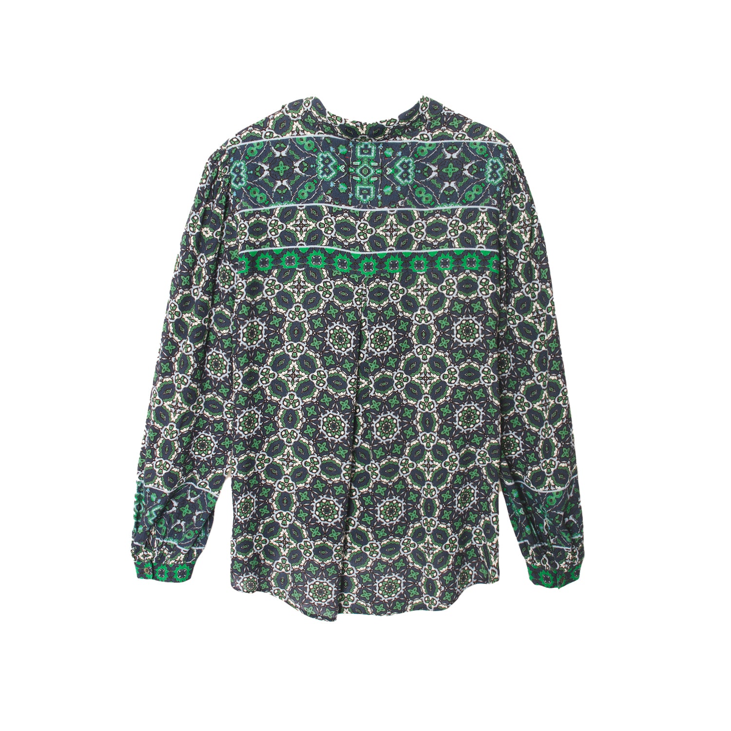Gaby Shirt in Navy Tile