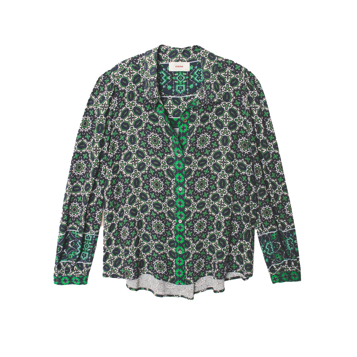 Gaby Shirt in Navy Tile