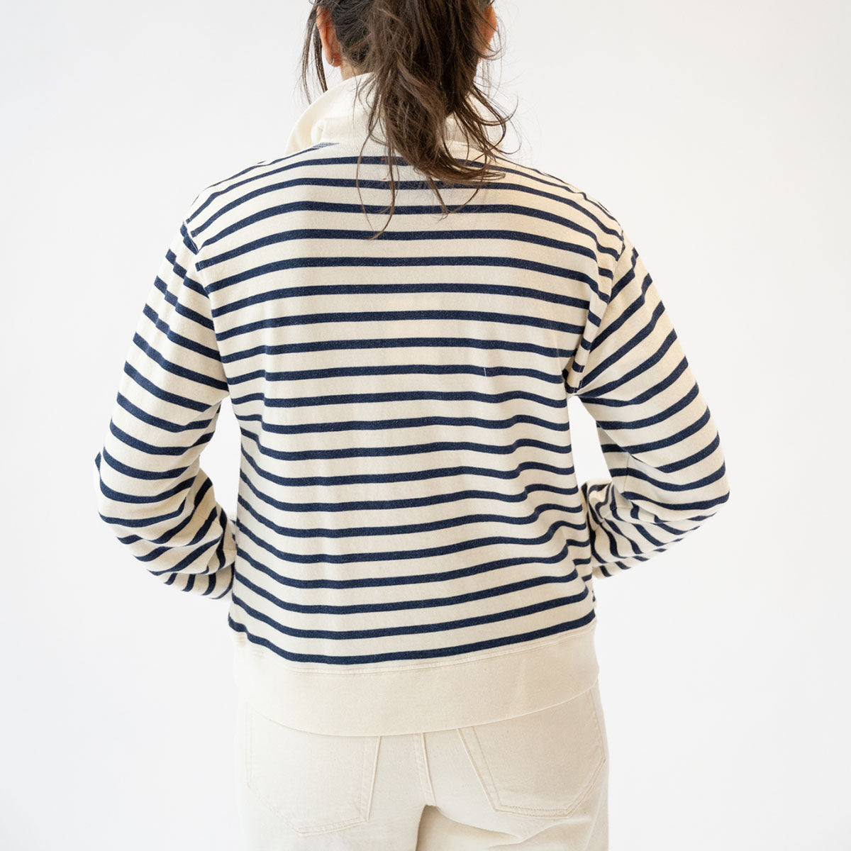 Kat Sweatshirt in Natural Stripe