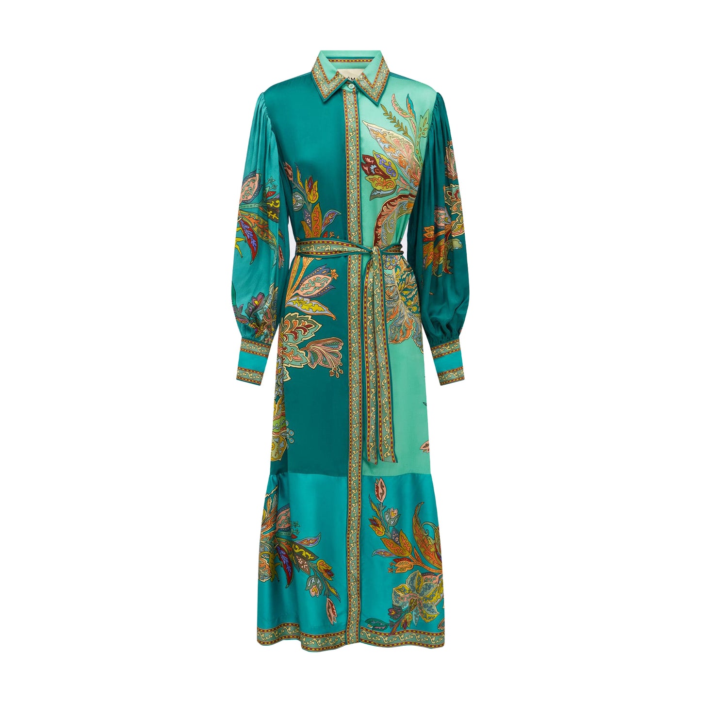 Franca Satin Shirt Dress