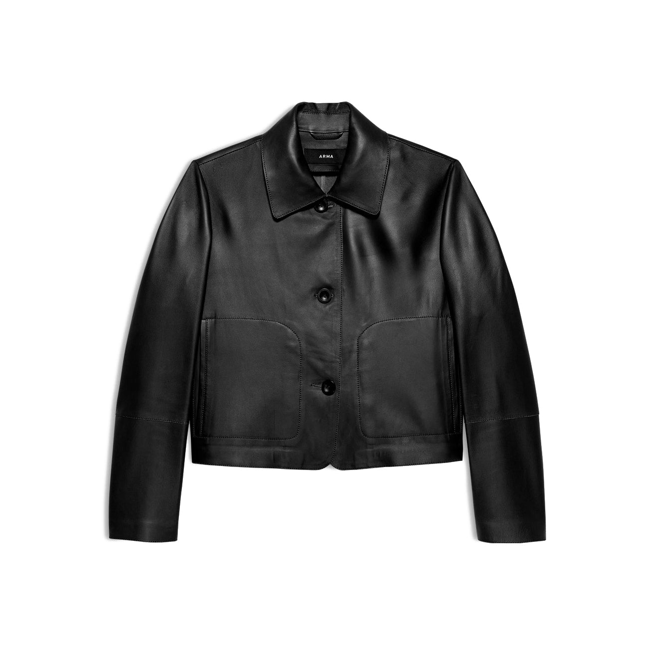 Emy Leather Jacket in Black