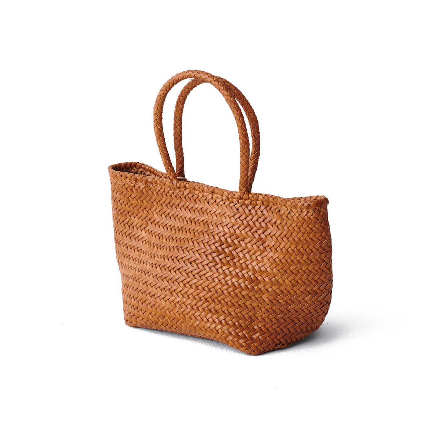 Grace Small Basket Bag in Tan