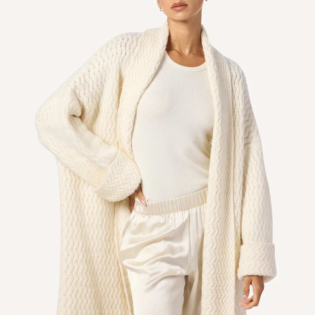 Stanton Slouchy Cardigan in Gardenia