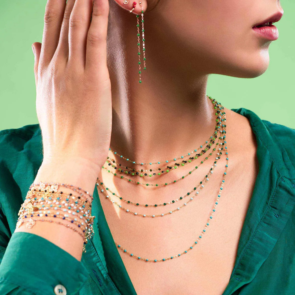 Classic Gigi Necklace in Jade