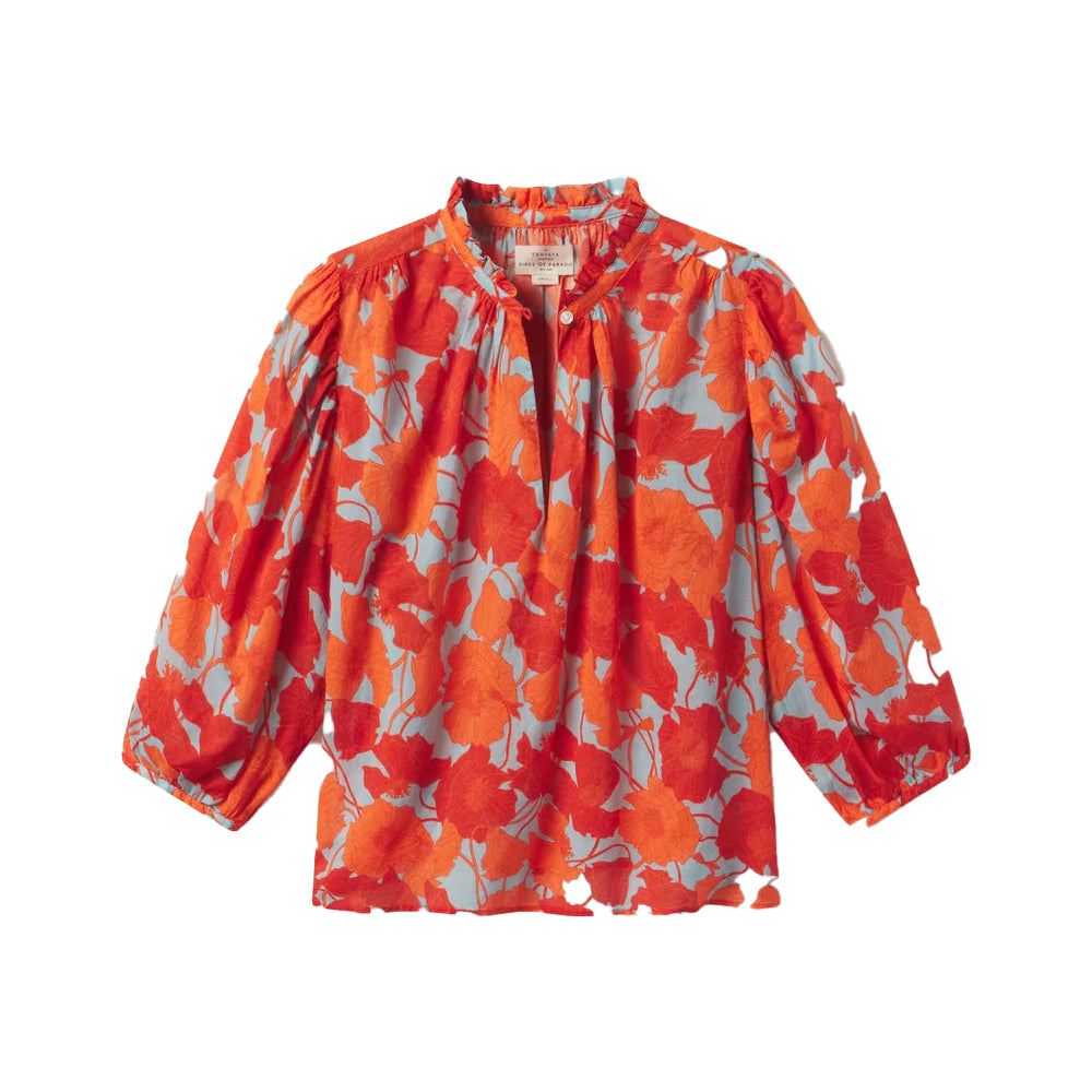 Orly Blouse in Shoreline Poppy