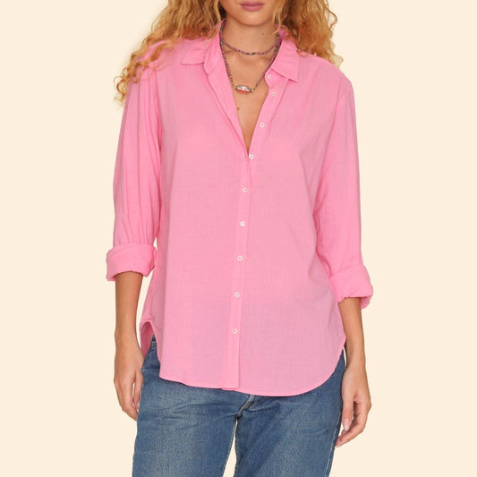 Beau Button Up  in Rose Pink