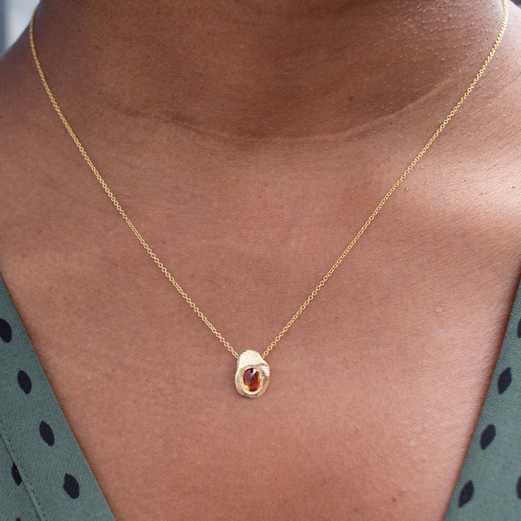 Poppy Red Sapphire Necklace