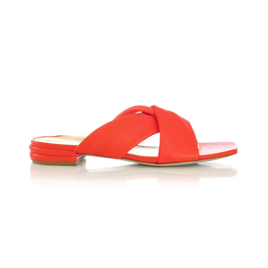 Paola Leather Sandal in Sorbet
