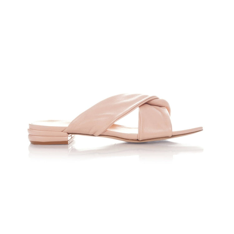 Paola Leather Sandal in Powder