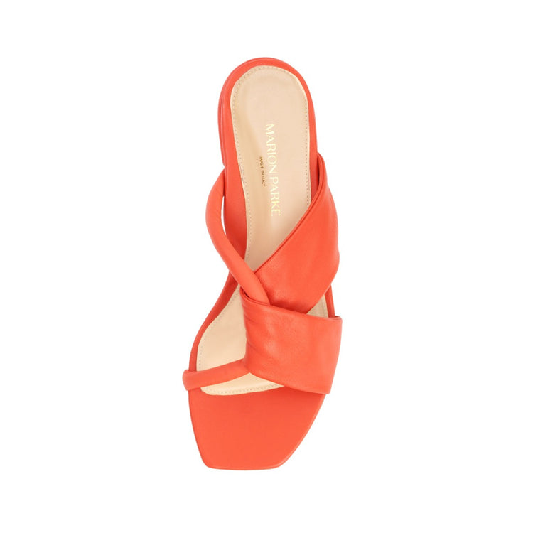 Paola Leather Sandal in Sorbet