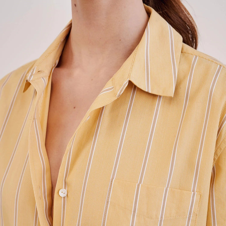 Kristen Stripe Button Up Blouse